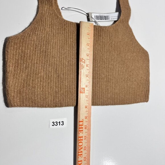 Everlane Wool Camel‎ Stretch Knit Tank Top Cozy Soft Sz Large Women's NWT - Picture 6 of 6